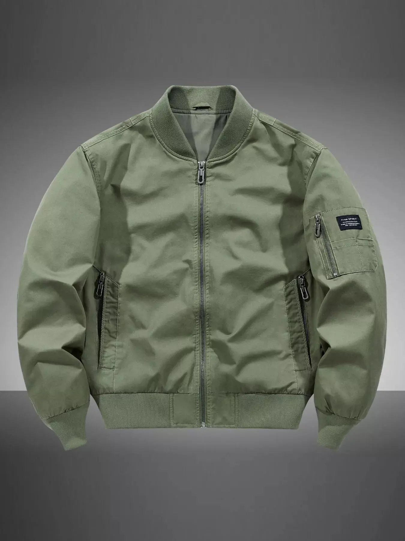 Men's Plus Size Casual Lightweight Bomber Jacket Simply Love