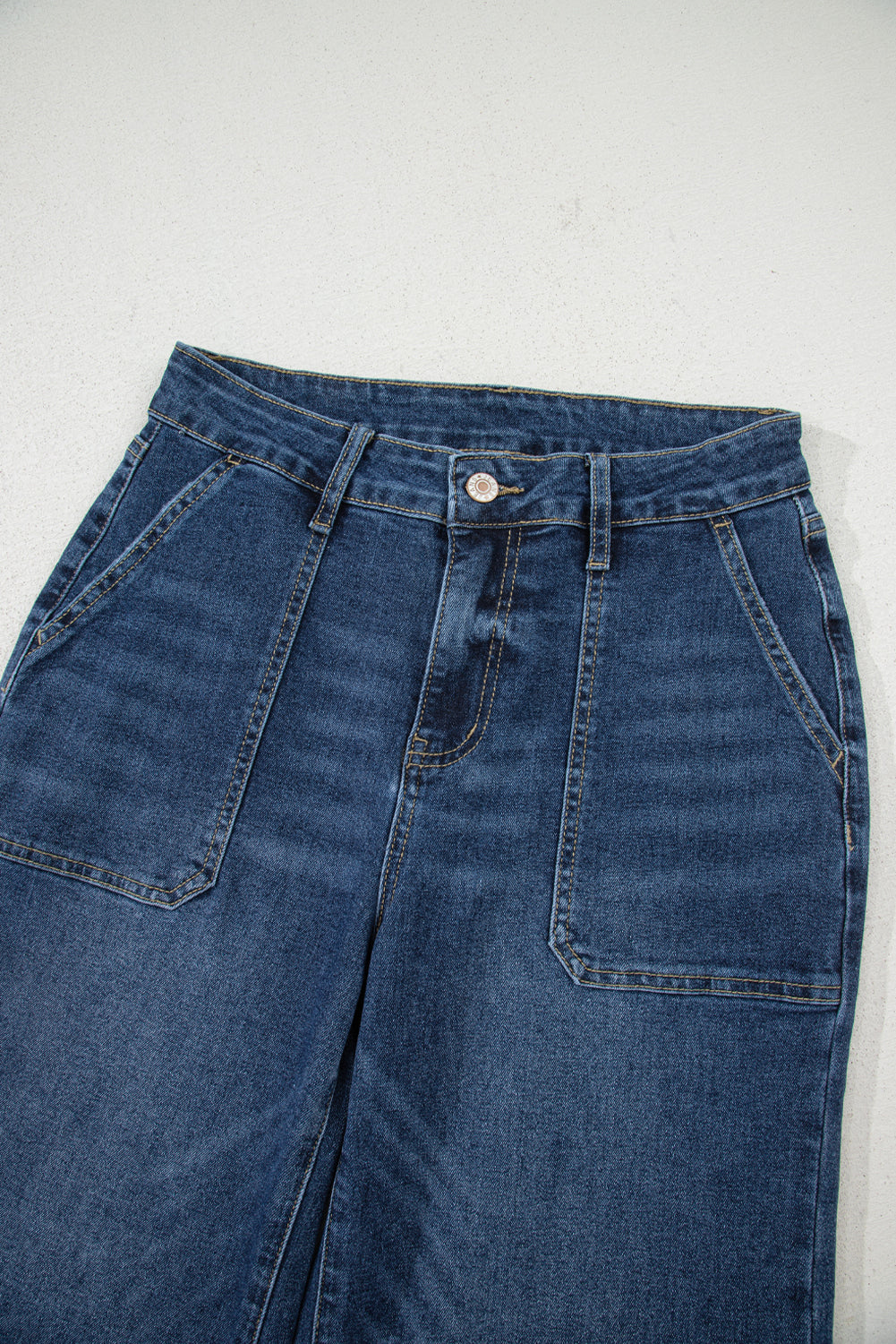 Love Salve  Ashleigh Blue Cropped High Rise Wide Leg Jeans Love Salve