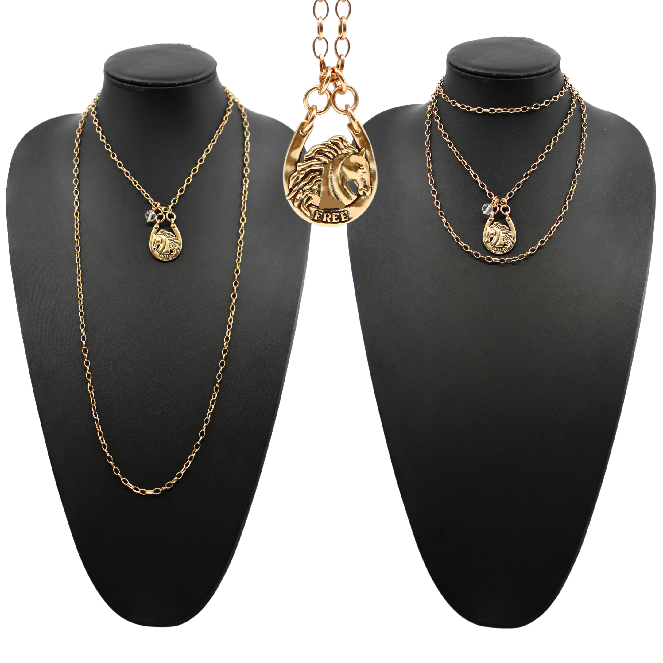 Wild & Free Horse Original Lite Necklace Katia Designs