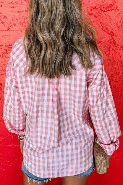 Chic plaid long sleeve shirt