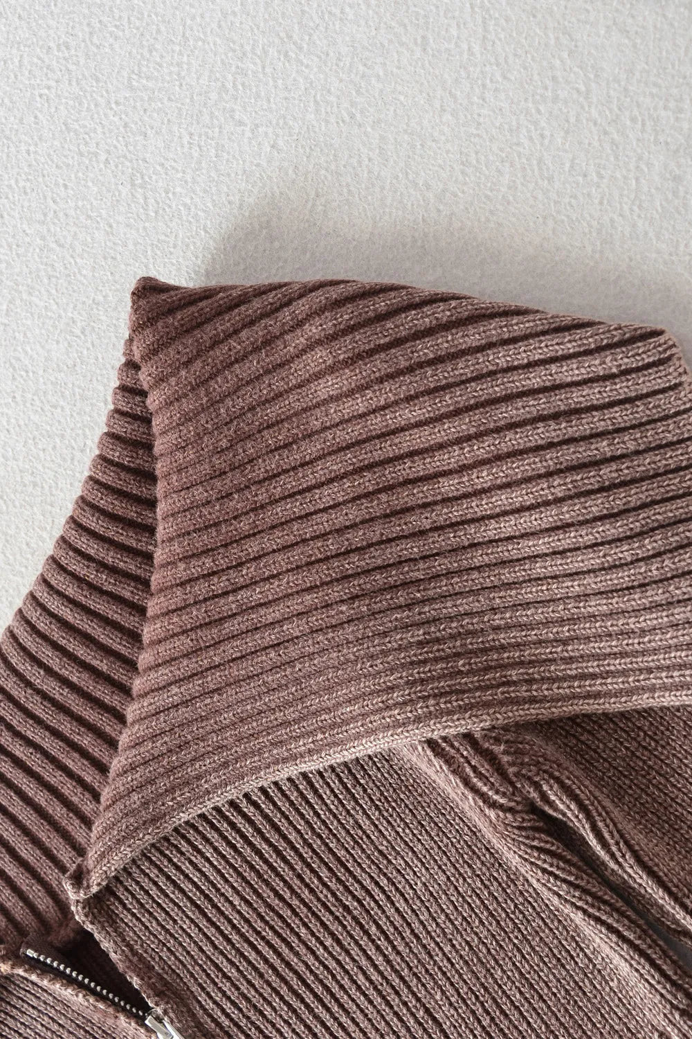 Double Take: Ribbed Zip Cardigan