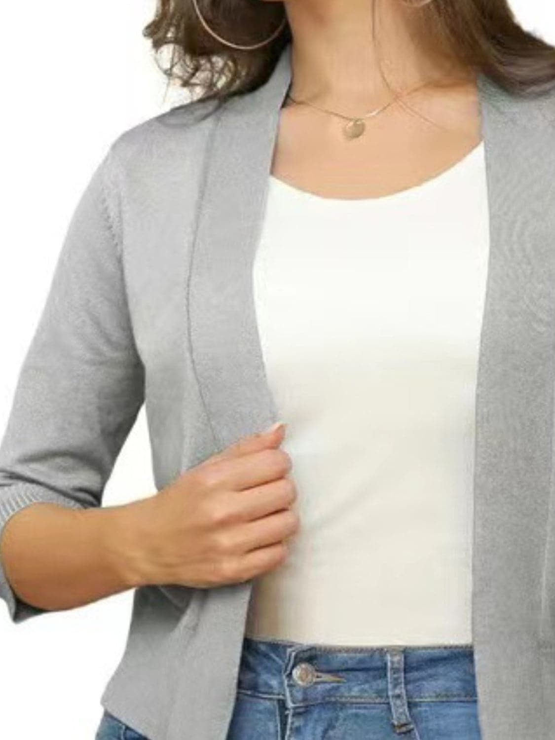 Open Front Cardigan.