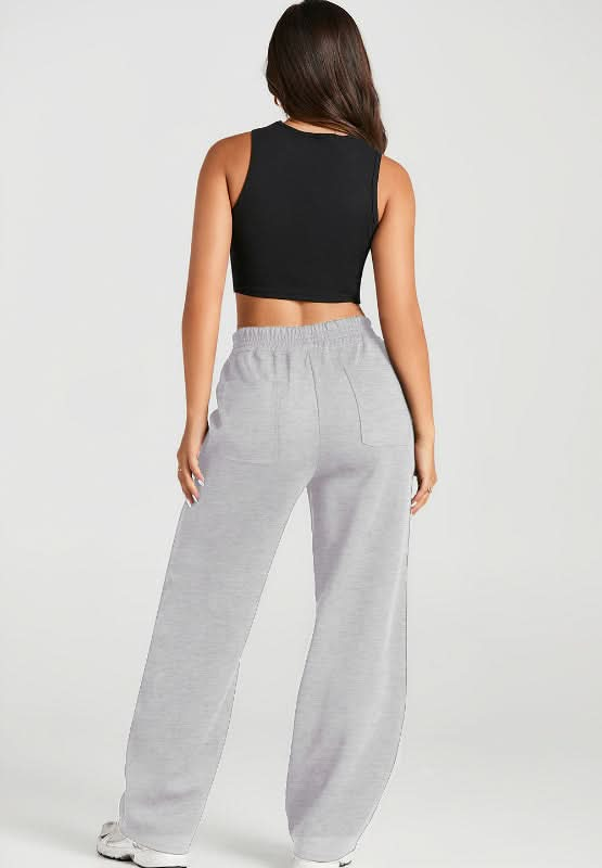 Cozy Pocketed Elastic-Waist Lounge Pants