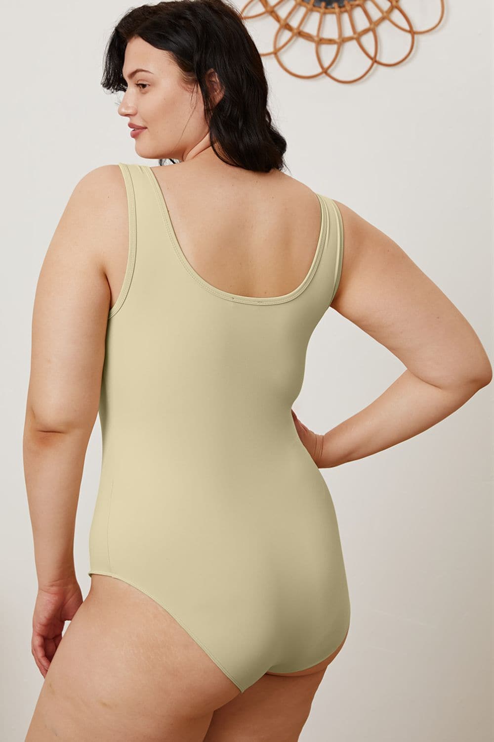 Basic Bae Full Size Square Neck Sleeveless Bodysuit.