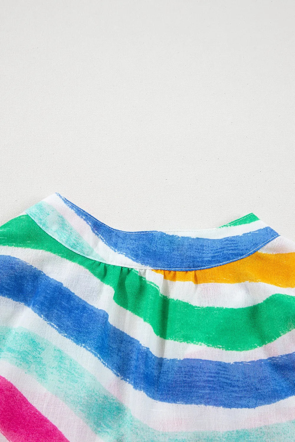 Simply Love: Rainbow Stripe Tank, Ruffled Hem