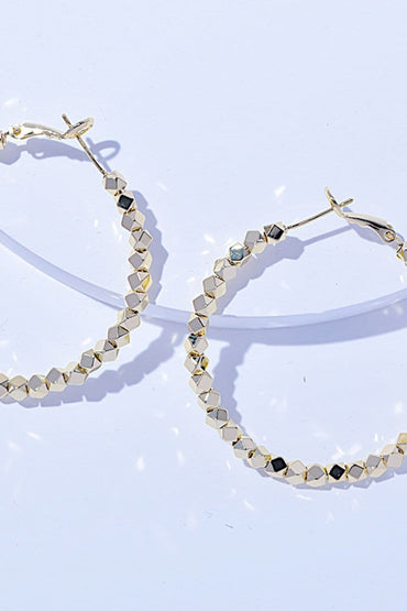 Alloy Hoop Earrings.