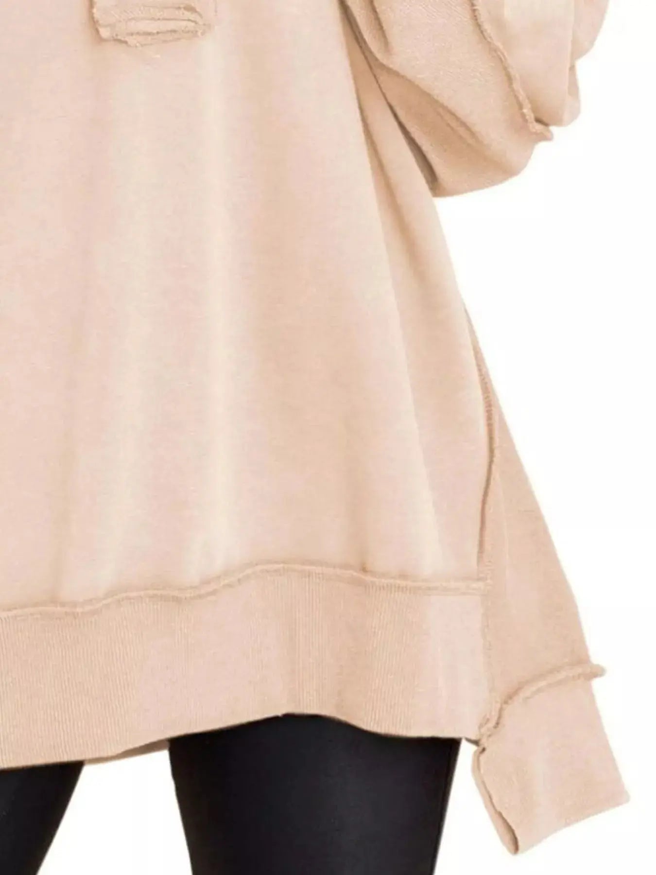 Half Snap Long Sleeve Sweatshirt Simply Love