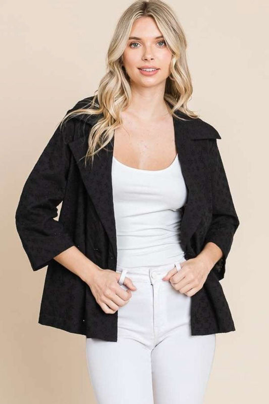 Culture Code chic eyelet jacket - Love Salve 