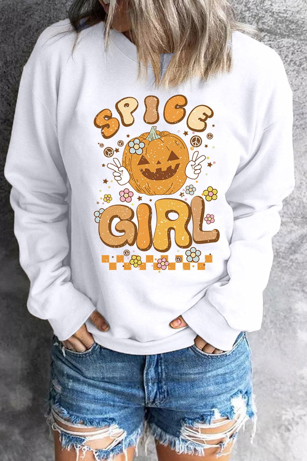 Spice girl casual graphic sweatshirt