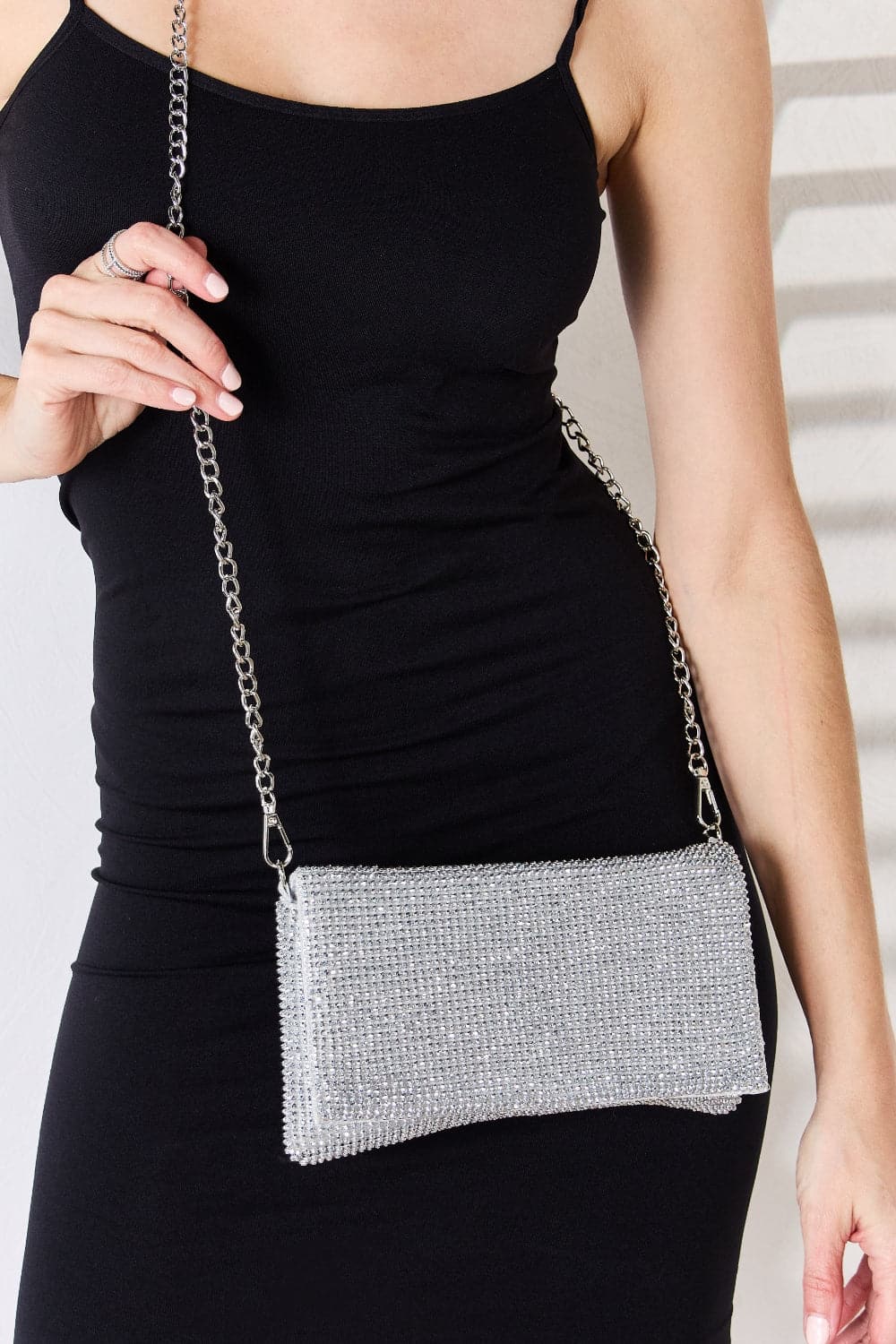 Forever Link Rhinestone Crossbody Bag.