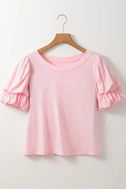 Simply Love: Bubble Sleeve Top