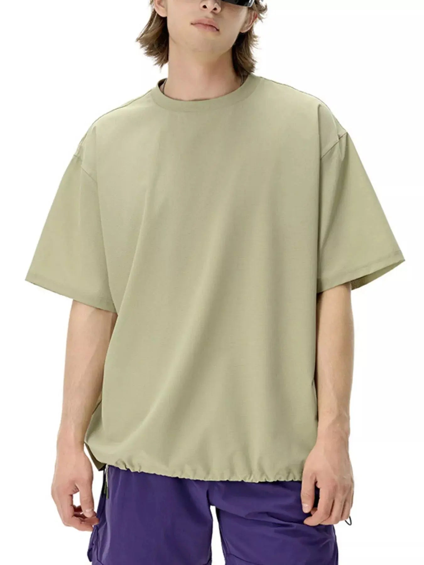 Men's Drawstring Hem Quick-Dry T-Shirt Simply Love