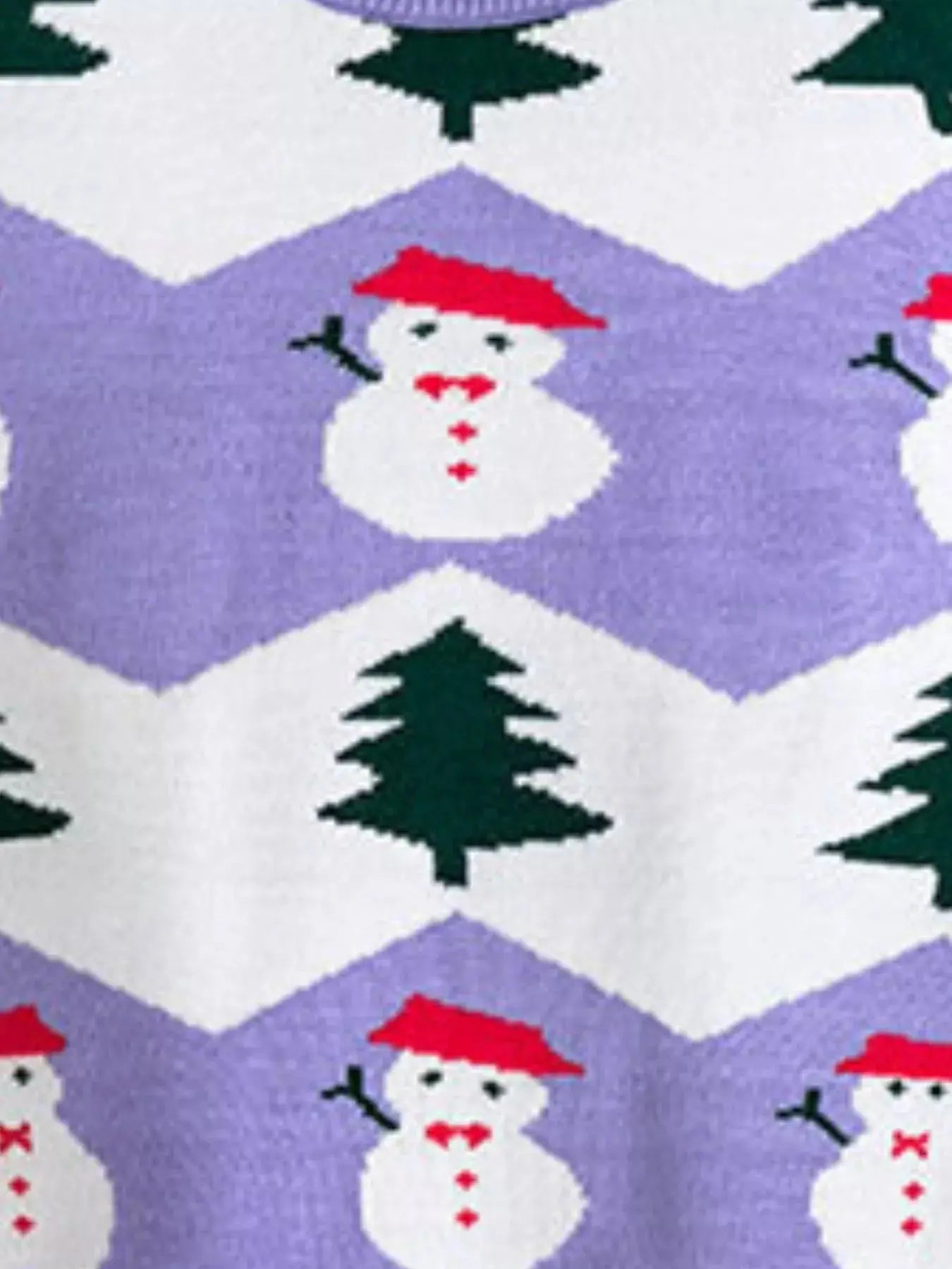 Children's Snowman & Tree Pattern Sweater Simply Love