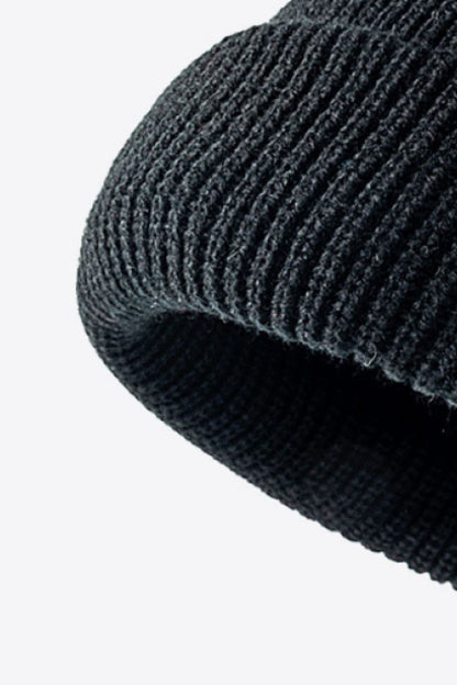 Calling For Winter Rib-Knit Beanie.