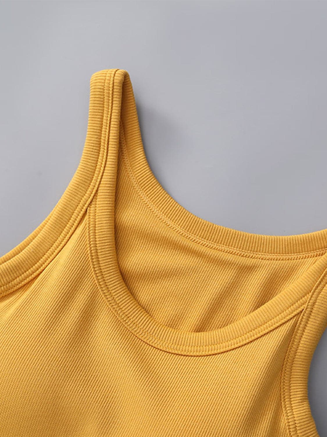 Round Neck Tank with Bra.