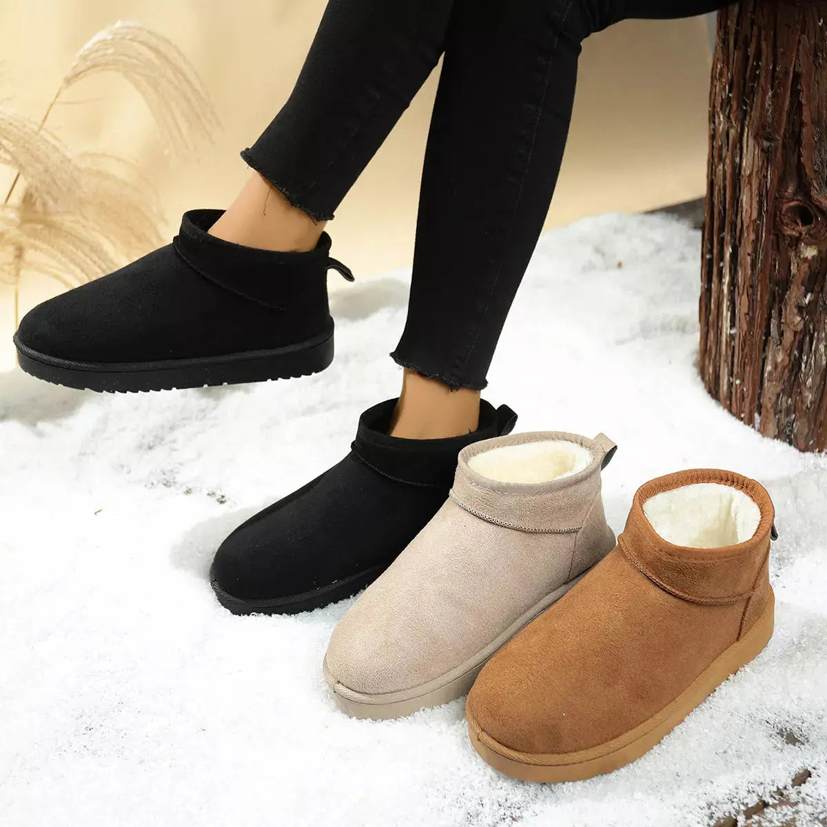 Round Toe Platform Boots Simply Love
