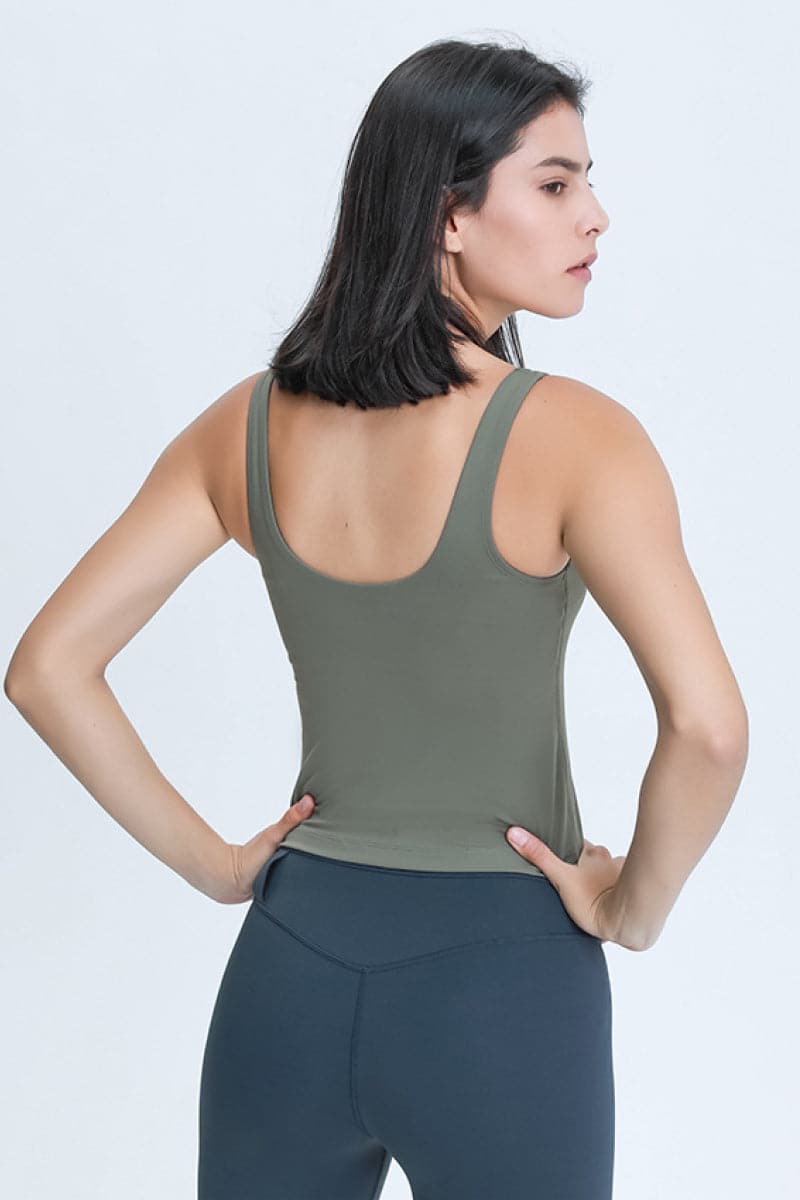 V Neck Active Tank.