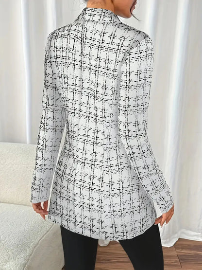 Tweed Double-Breasted Blazer