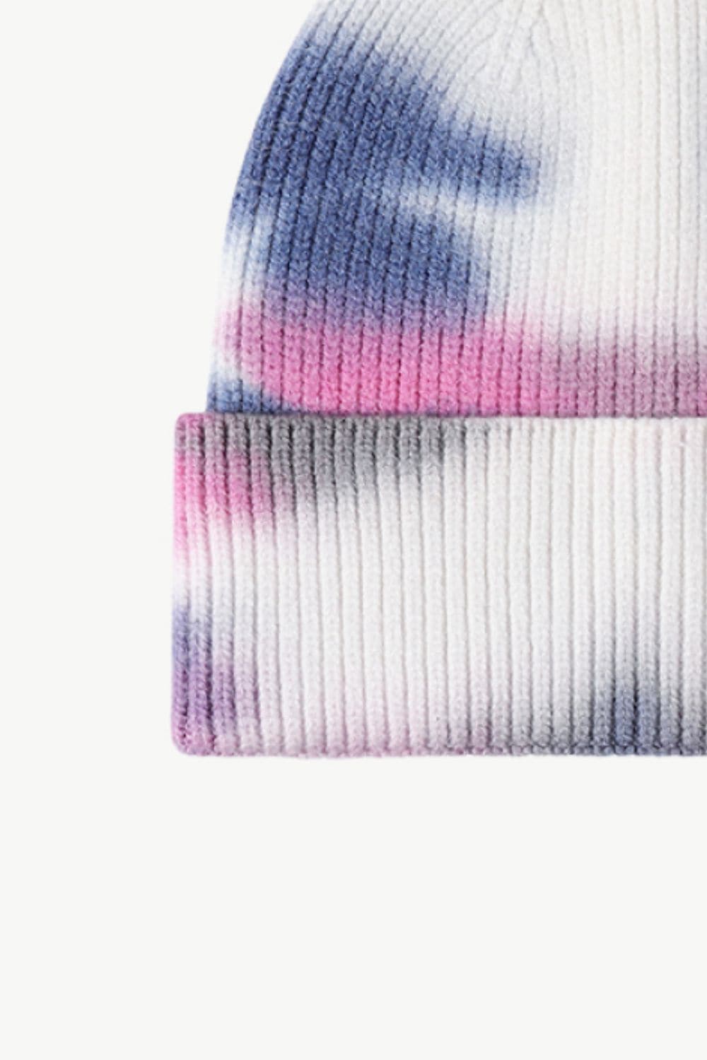 Tie-Dye Cuffed Knit Beanie.