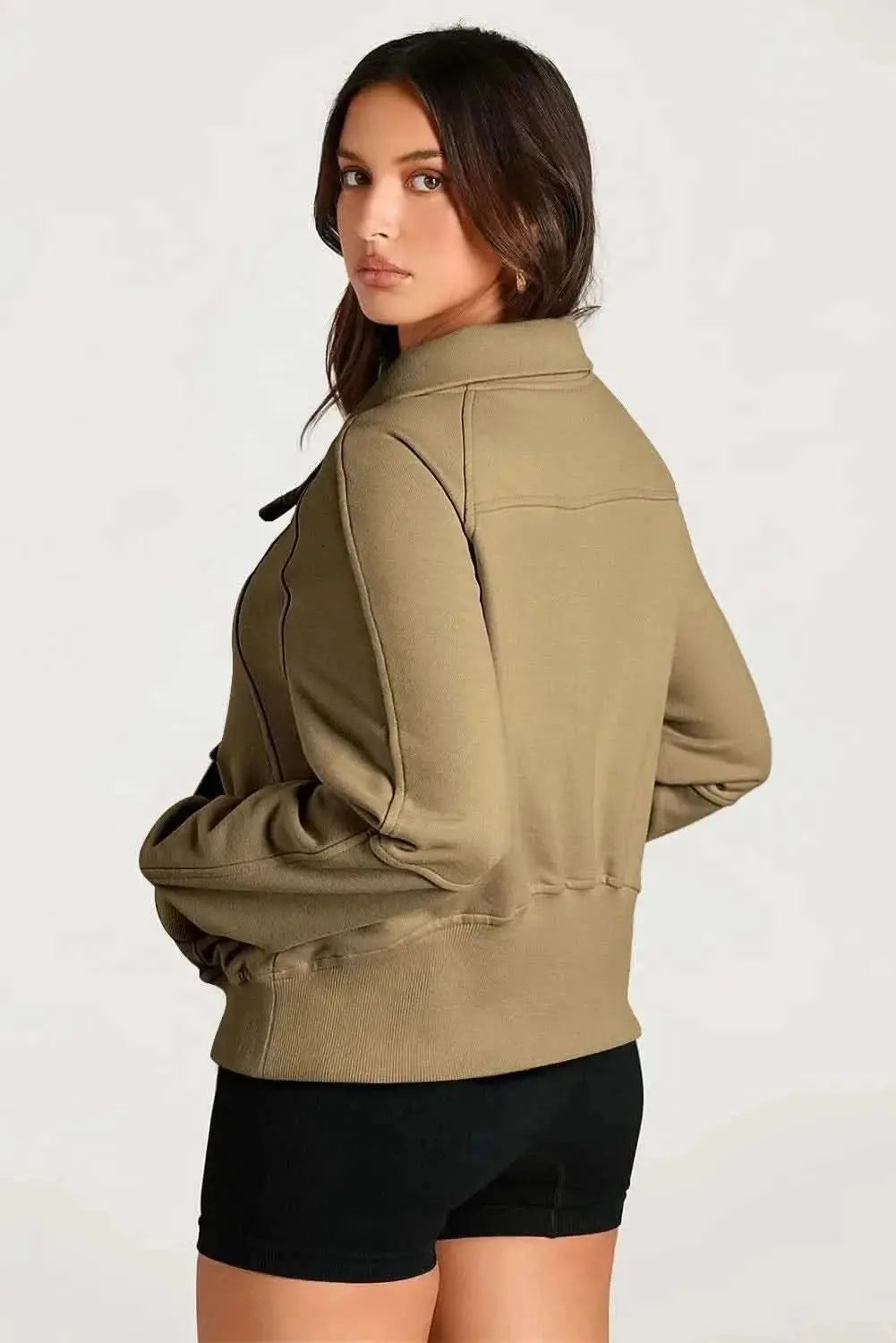 Half Zip Long Sleeve Sweatshirt - Love Salve 