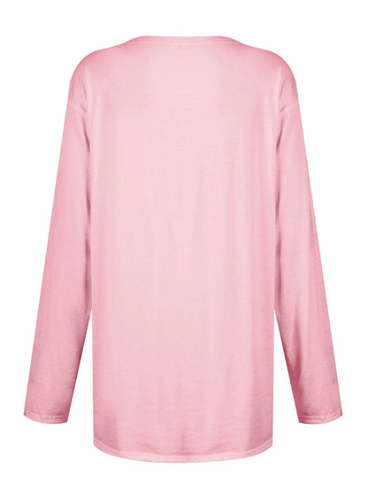 Cozy pocketed long sleeve tee