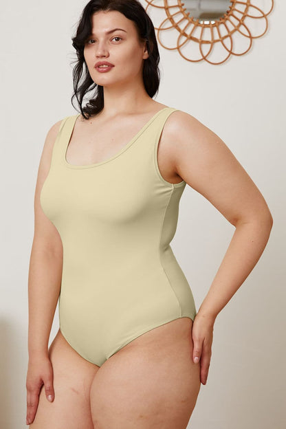 Basic Bae Full Size Square Neck Sleeveless Bodysuit.