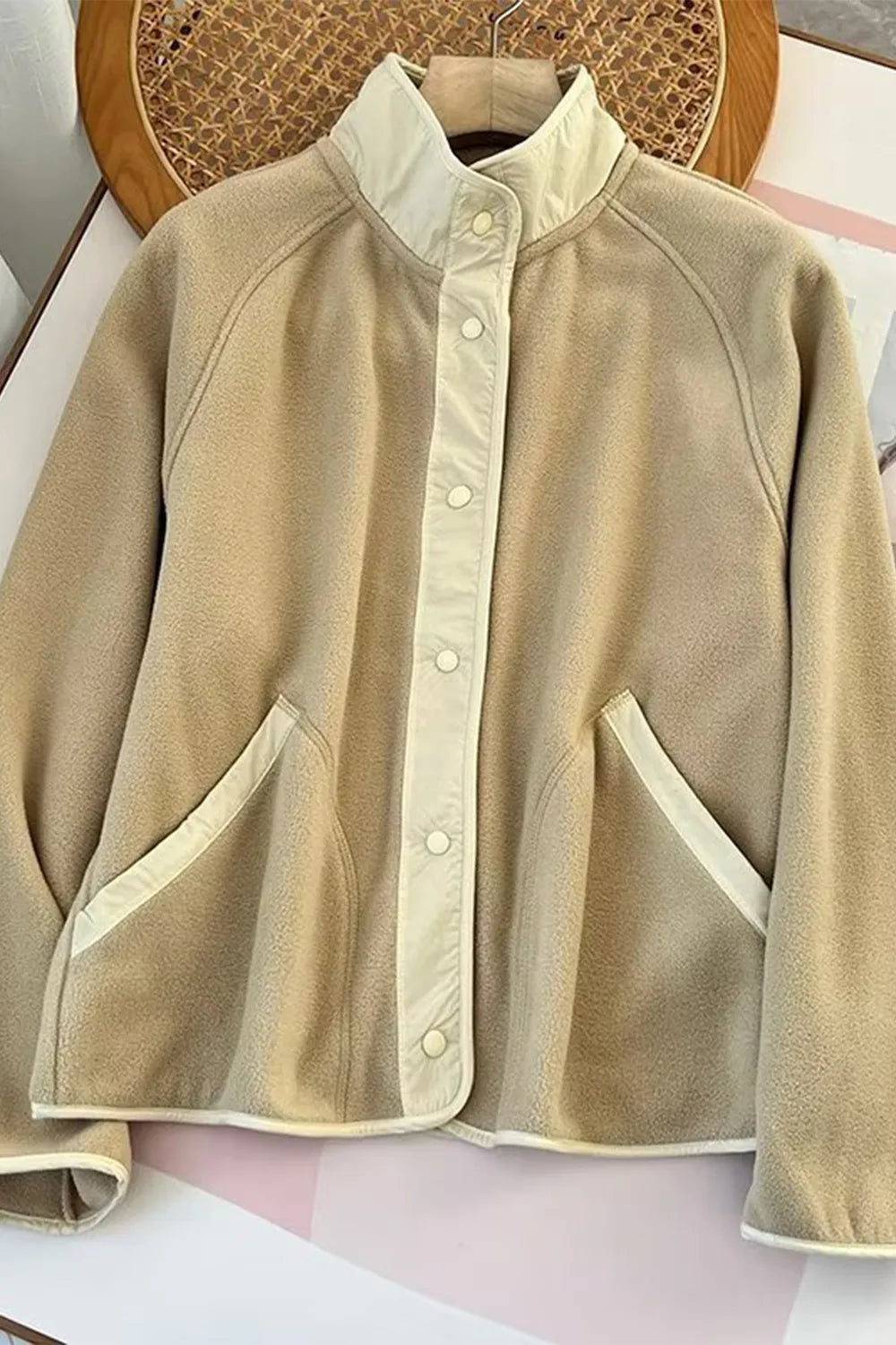 Double Take: Contrast Fleece Jacket