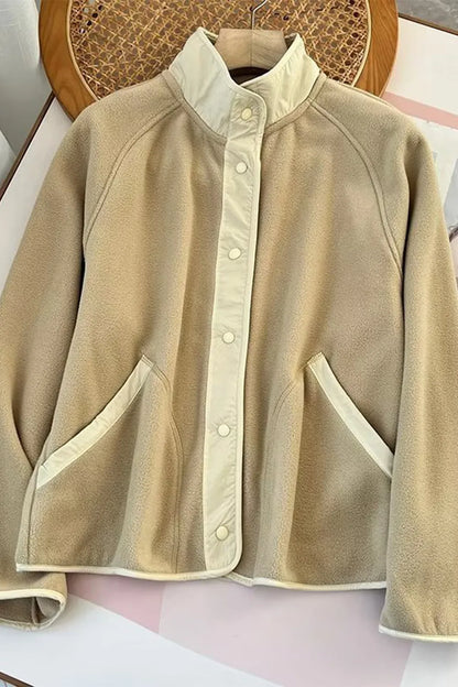 Double Take: Contrast Fleece Jacket