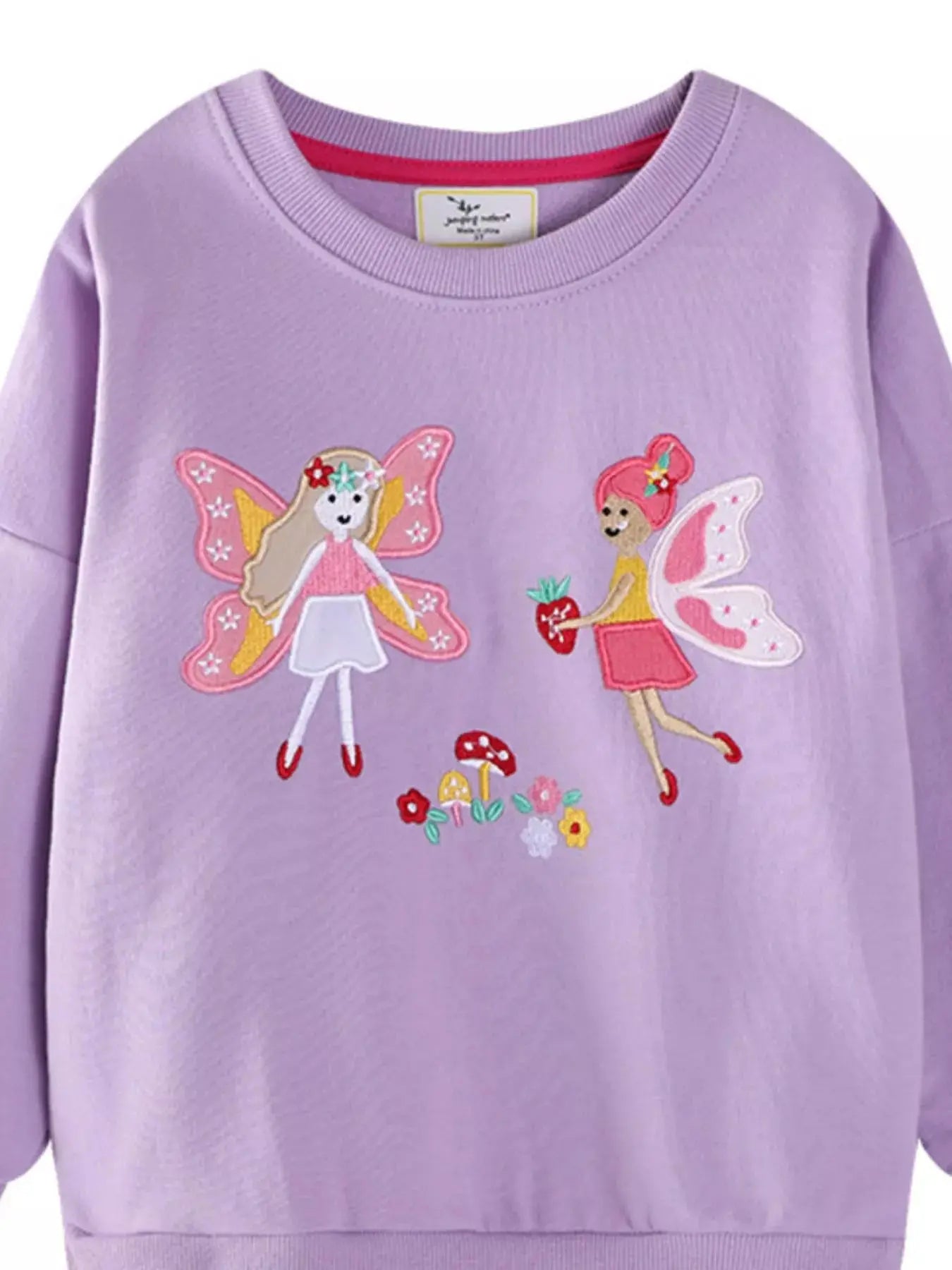 Children's Fairy Embroidered Tulle Sweatshirt Dress Simply Love