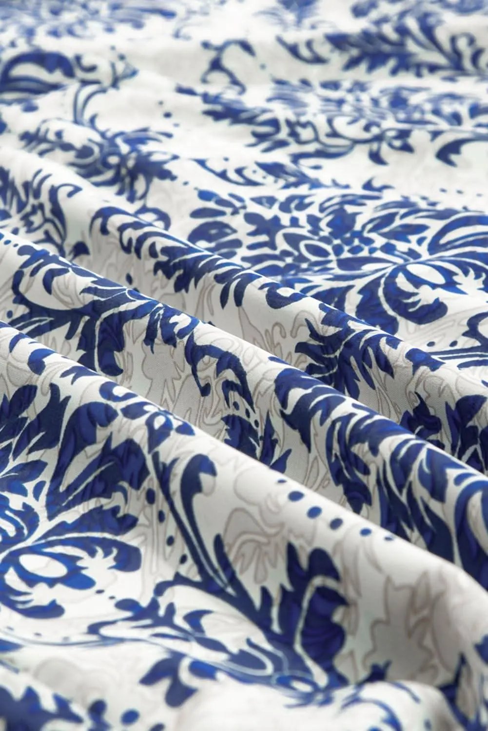 Sky blue tribal print plus shirt - Love Salve 