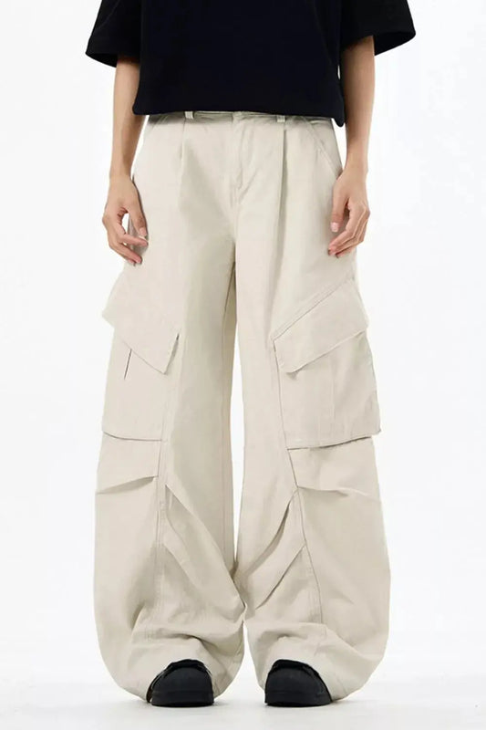 Men's Loose Fit Multi-Pocket Cargo Pants Simply Love