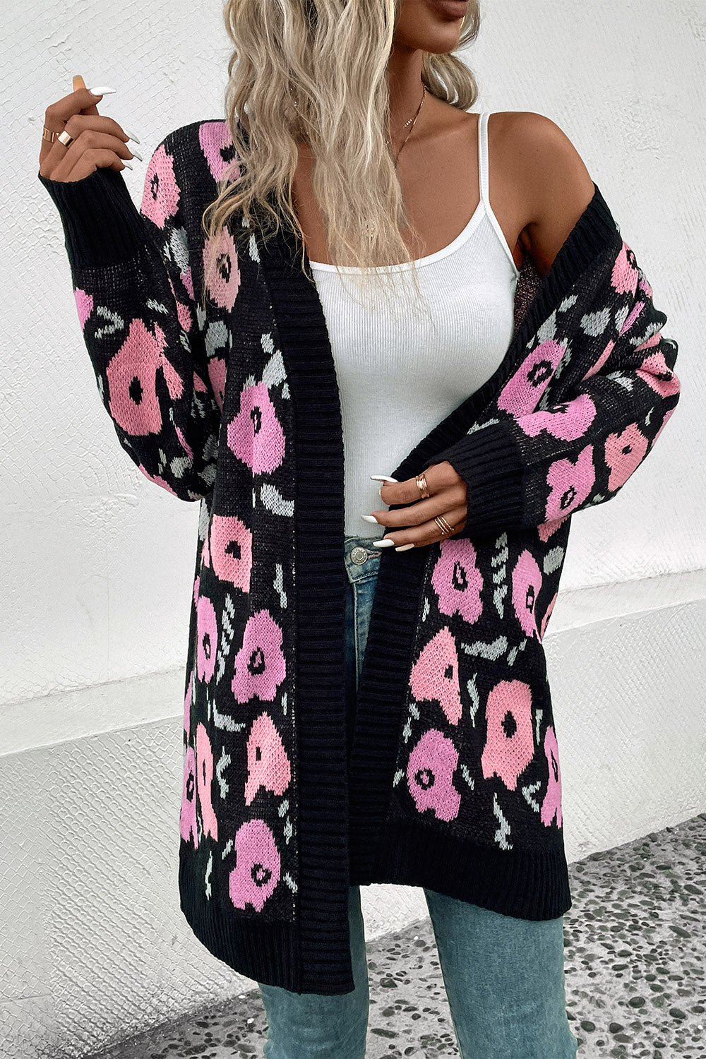 Perfee Open Front Longline Cardigan Coco’s Tee Boutique