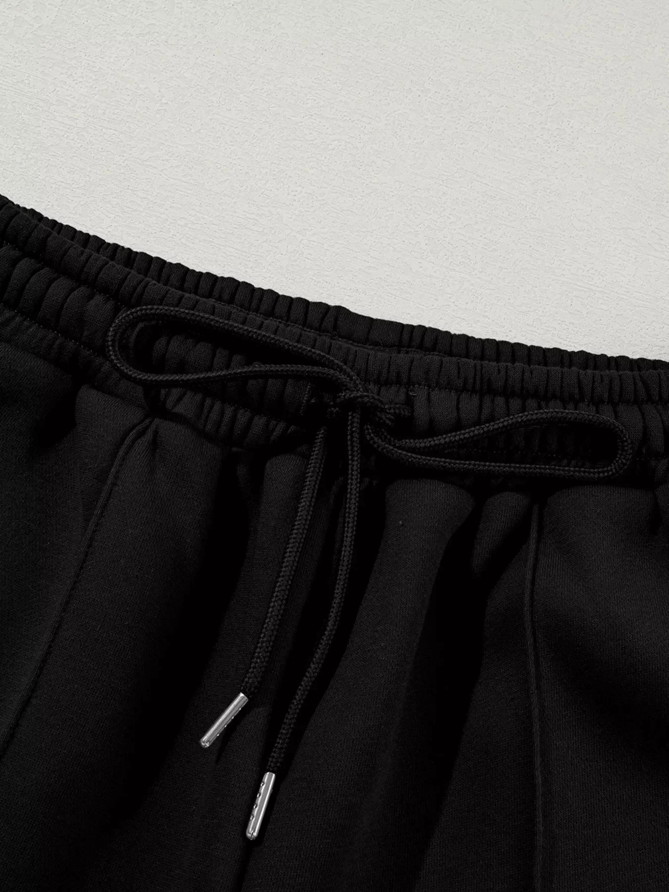 Drop Shoulder Zip Up Jacket and Drawstring Pants Active 2pcs Set Coco’s Tee Boutique