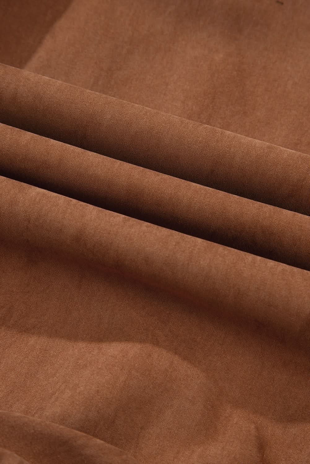 Chestnut Floral Lace Crochet Tiered Ruffled Mini Dress - Love Salve 