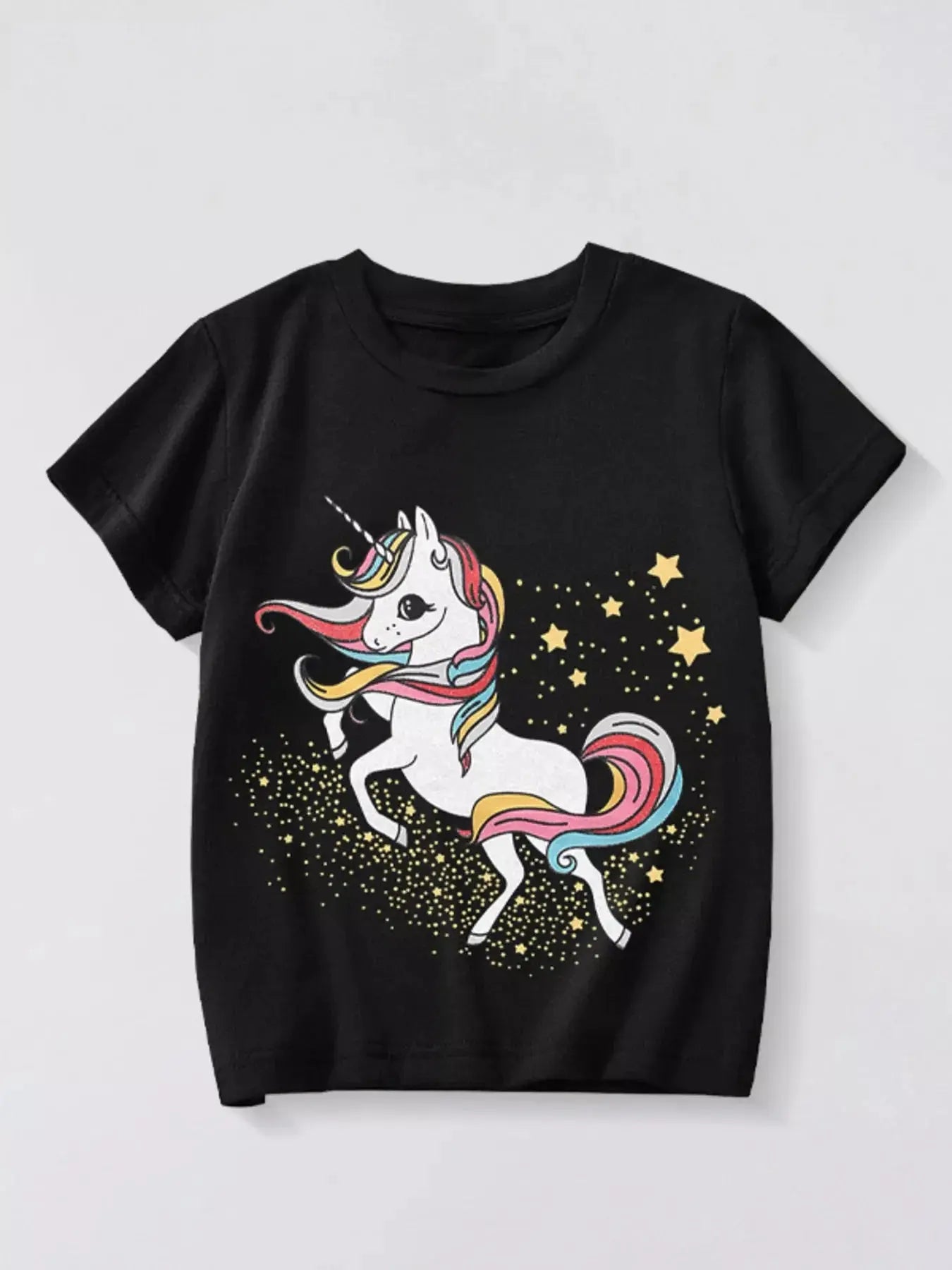 Children's Unicorn Graphic Short Sleeve T-Shirt Simply Love