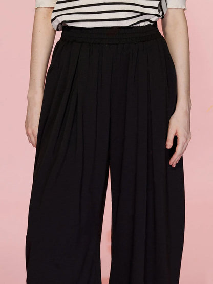 High-Waisted Wide Leg Pants with Convenient Pockets