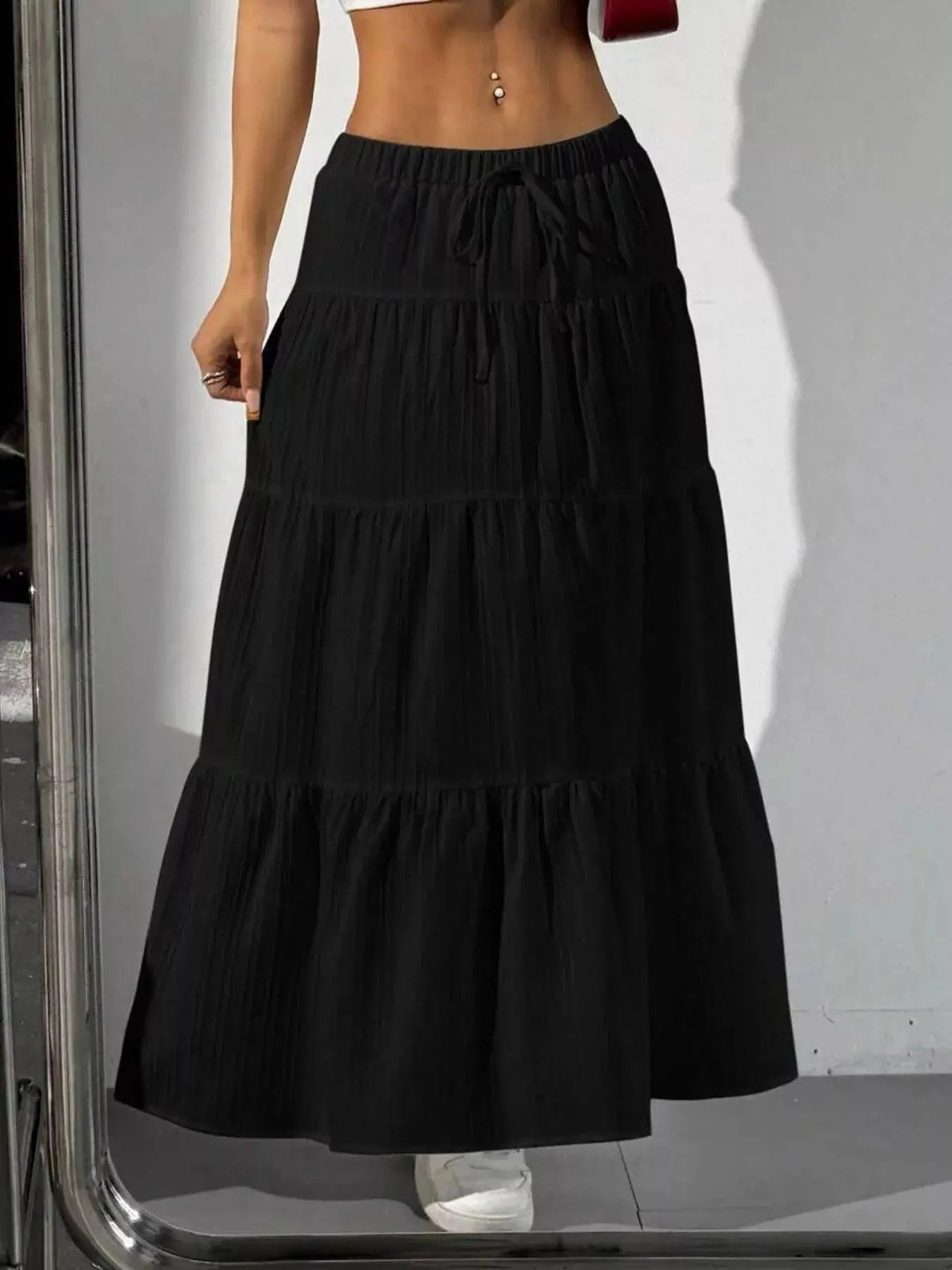 Flowy Tiered Maxi Skirt Simply Love