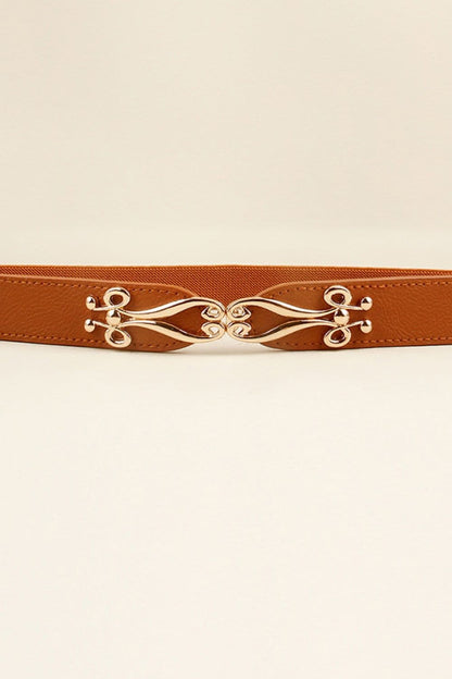 Alloy Buckle Elastic Belt.