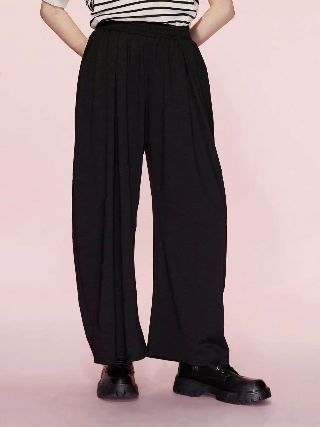 High-Waisted Wide Leg Pants with Convenient Pockets