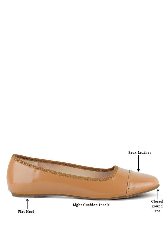 Camella round toe flat shoes