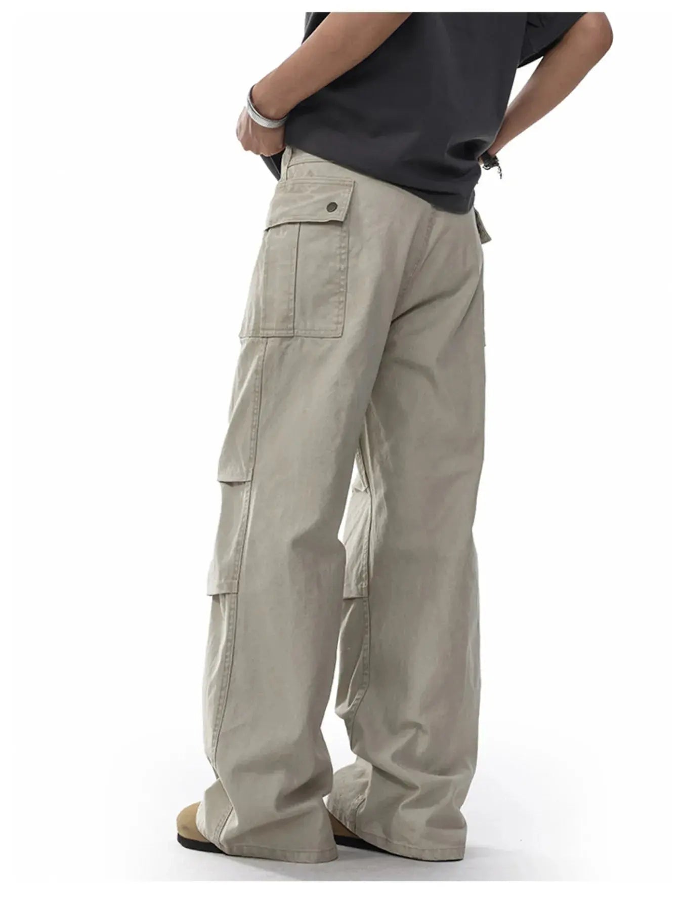 Men's Cargo Wide Leg Pants Simply Love