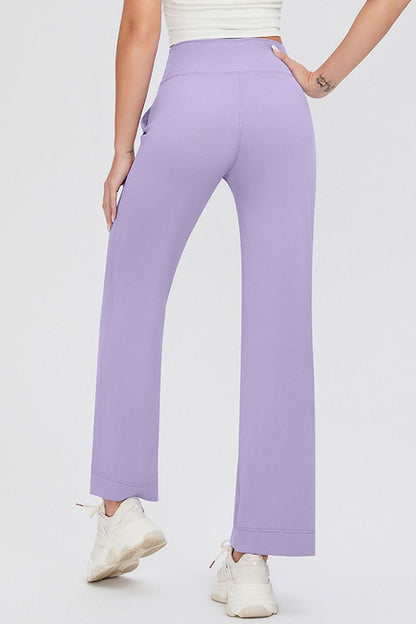 Essential Comfort Drawstring High Waist Pants with Pockets