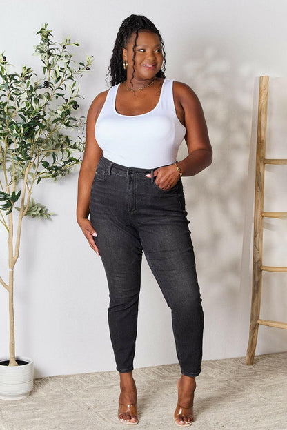 Judy Blue Full Size Tummy Control High Waist Denim Jeans.