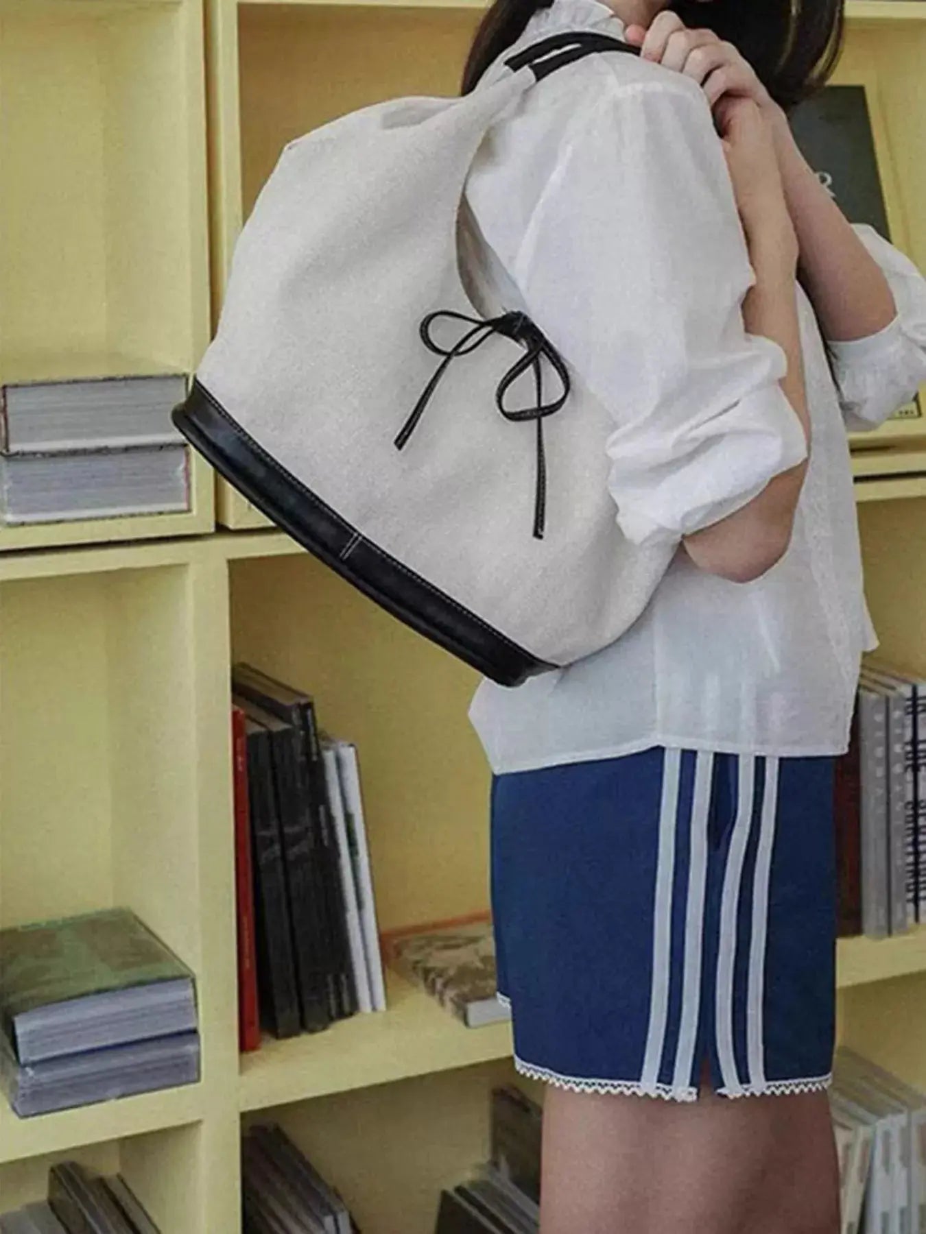 Tie Detail Shoulder Bag Simply Love