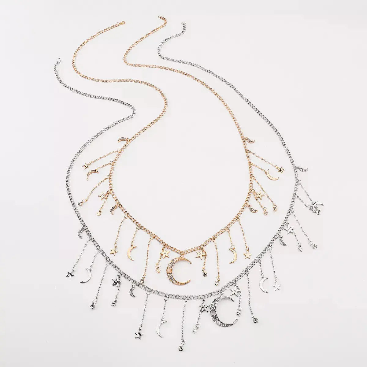 Moon & Star Charm Necklace Simply Love