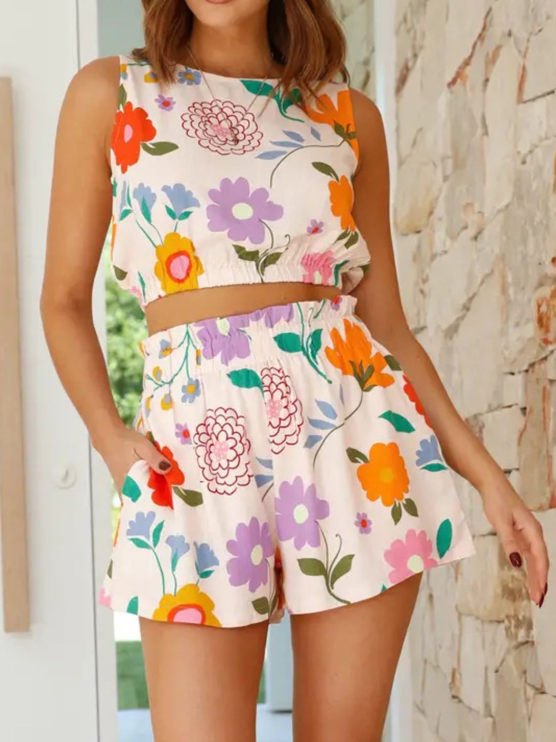 Garden Party Vibes Two-Piece Set Coco’s Tee Boutique