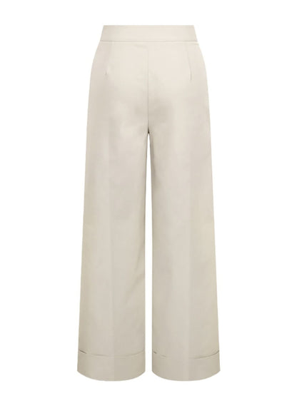 Chic High-Waisted Wide-Leg Trousers