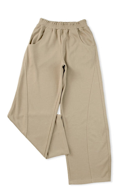 Elastic Waist Sweatpants with Pockets.