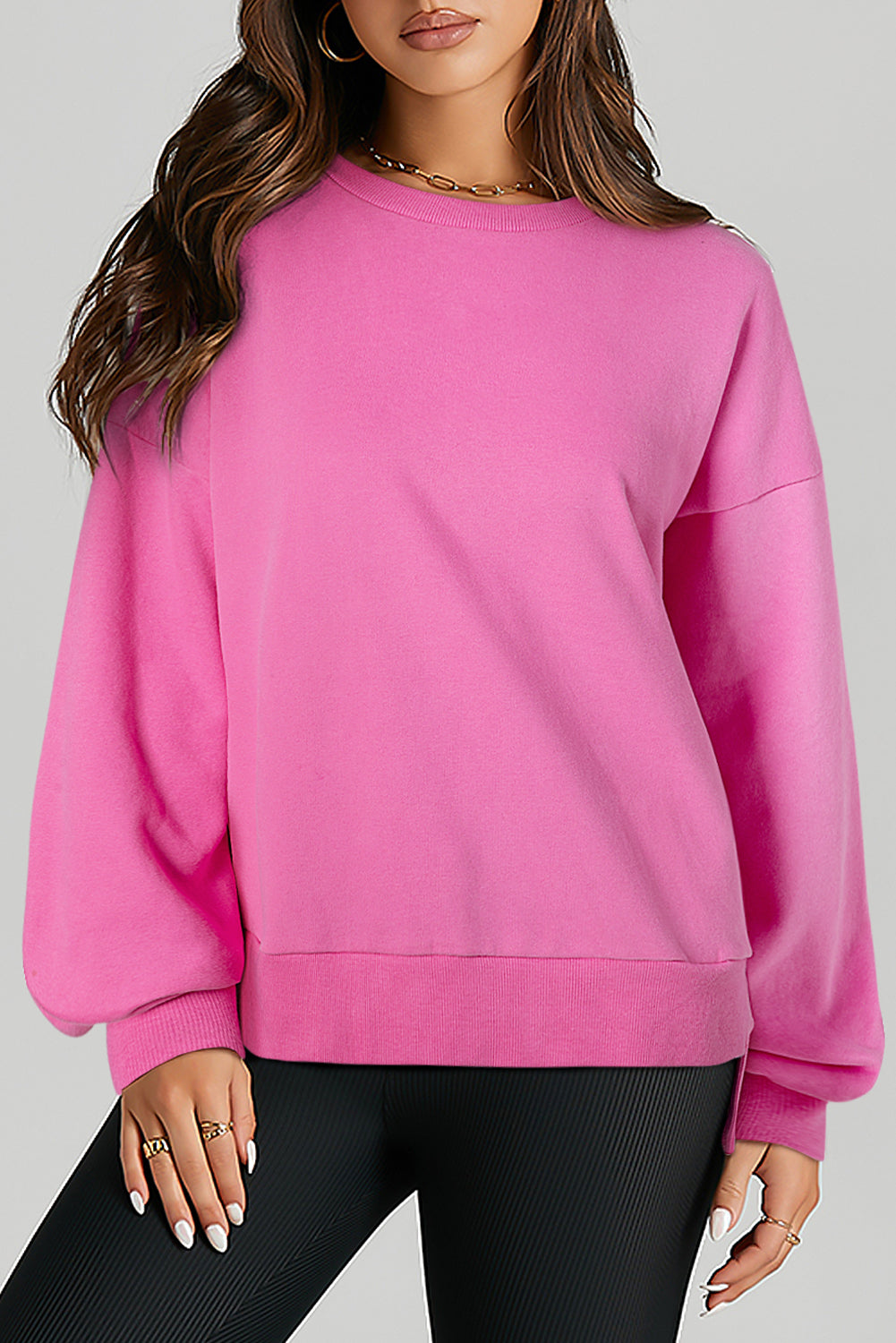 Bonbon fleece-lined sweatshirt