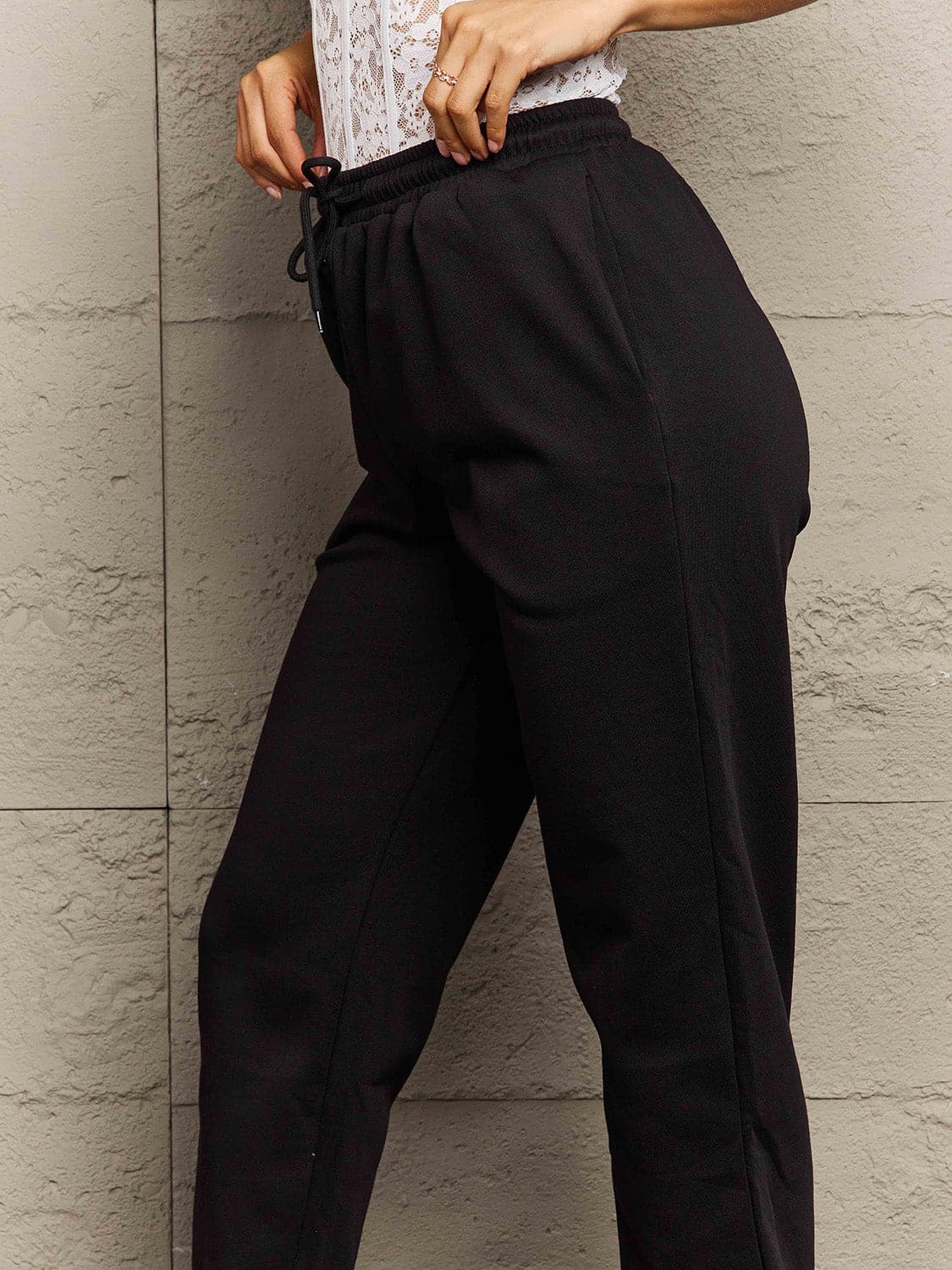 Simply Love Full Size Drawstring Sweatpants.